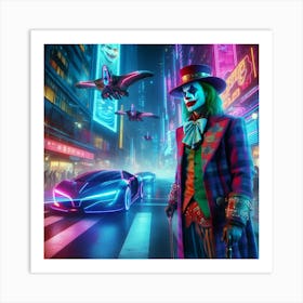 Joker In The City Art Print