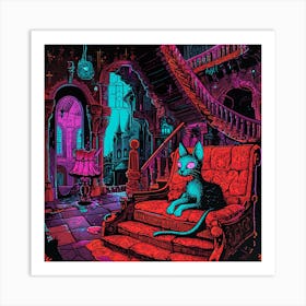 Cat In The Room Art Print