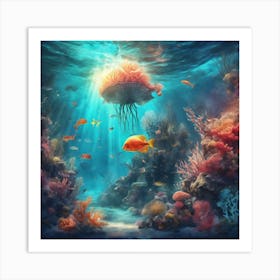 Underwater Seascape Art Print