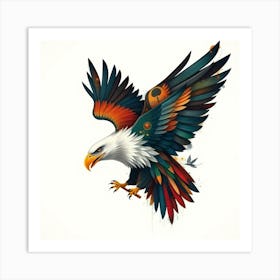 Eagle Tattoo Art Print