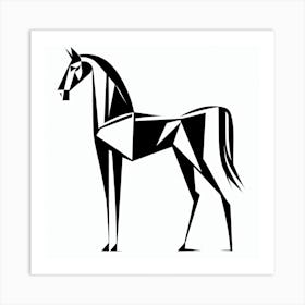 Geometric Horse Art Print