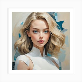 Portrait Of A Young Woman Art Print 4 Art Print