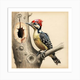 Woodpecker 14 Art Print