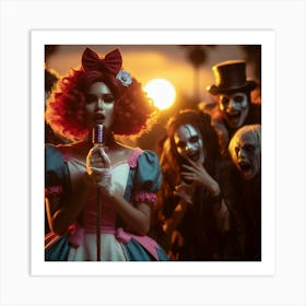 Scary Clowns Art Print