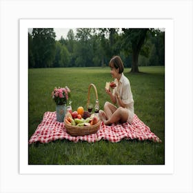 future life style - picnics Art Print