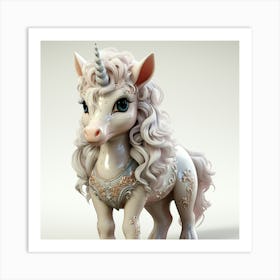 Unicorn 3d Model 23 Art Print