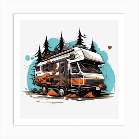 Rv Camper 8 Art Print