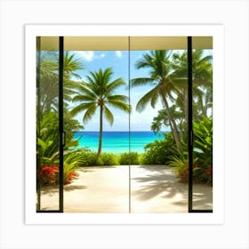 Doorway To The Beach Poster