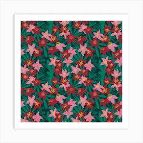 Desert Rose Pattern Art Print