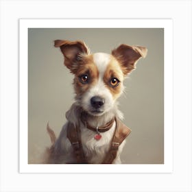Cute Dog Nursery Art Print (2) Art Print