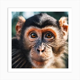 Close Up Of A Monkey 5 Art Print