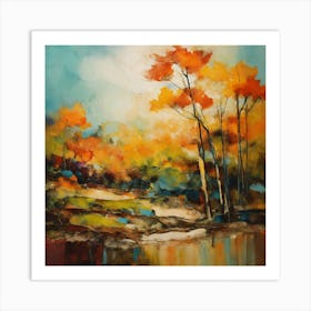 Autumn Trees Art Print