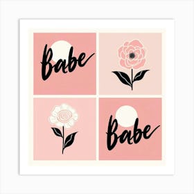 Babe Bathroom Decor Poster