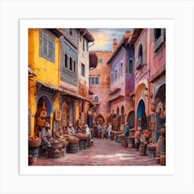 Moroccan Market 3 Art Print