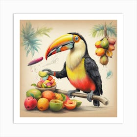 Toucans 2 Art Print