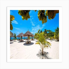 Beach Scene Art Print