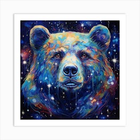 Bear In Space 2 Art Print