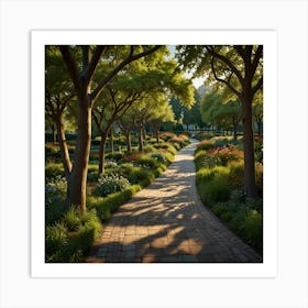 Path In The Park Art Print