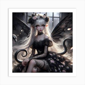 Gothic Girl 1 Art Print