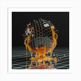 Honey Sphere 1 Art Print