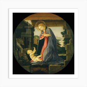 Sandro Botticelli Adoration Of The Virgin 3 Art Print