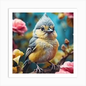 Little Bird In The Garden Art Print