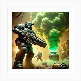 Toxic Gas Grenades Converted Art Print