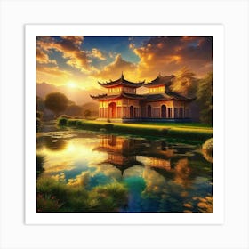 Chinese House Art Print