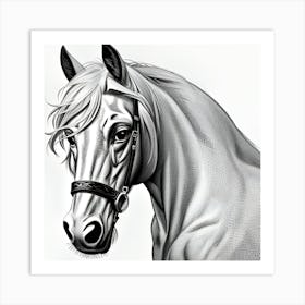 Horse Portrait Art Print