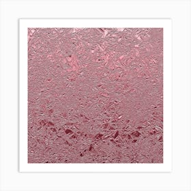 Rose Gold Aluminum Foil Art Print