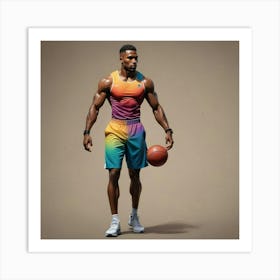 Basketball Player Art Print