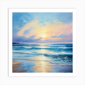 Sunset On The Beach Art Print