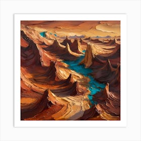 Canyons Of Arizona Art Print