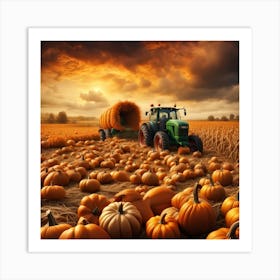 Pumpkin Harvest Art Print