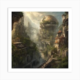 Fantasy City 62 Art Print