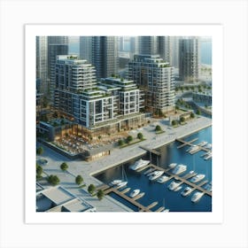 Marina Dubai 3 Art Print