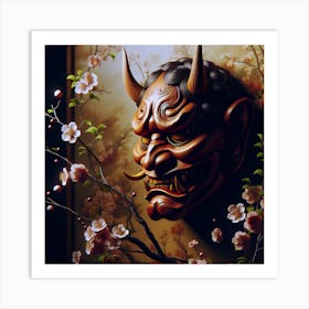 Oni Mask Art Print