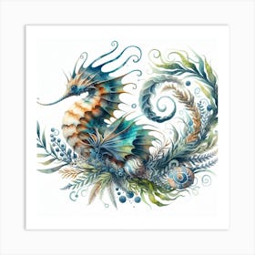 Fantasy fish 1 Art Print