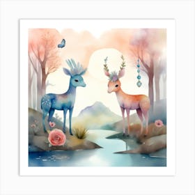 A Whimsical And Dreamy Landscape Art Print