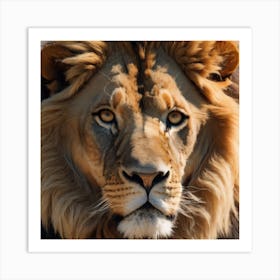 Lion Portrait Art Print