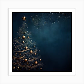 Christmas Tree Background 14 Art Print