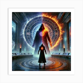 A Dramatic Sci Fi Scene Depicting The Ember Sage S Art Print