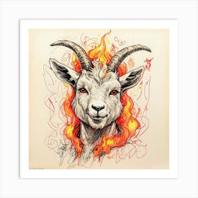 Goat Print 5 Art Print