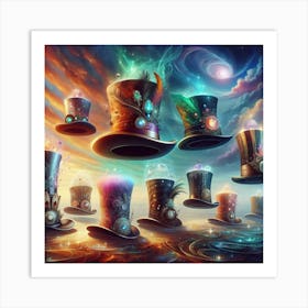 Top Hats Art Print