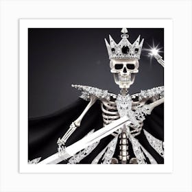 Skeleton With Sword 10 Art Print