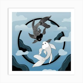 Koi Fish Art Print