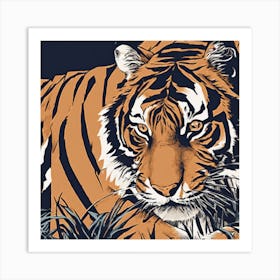 Tiger Doesn't Lose Sleep Art Print Art Print