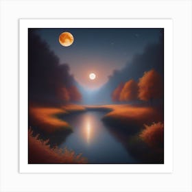 Harvest Moon Dreamscape 2 Art Print