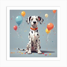 Dalmation Dog 4 Art Print