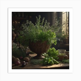 Herb Garden Art Print